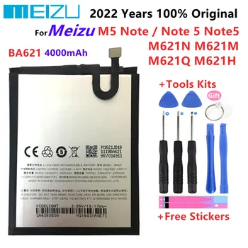 100% Оригинален 4000 ма BA621 Батерия За Meizu M5 Бележка/Note 5 Note5 M621N M621M M621Q M621H Батерии за мобилни телефони Bateria