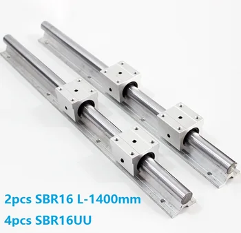 2 елемента SBR16 L-1400mm укрепване на наклона линейна употреба + 4шт SBR16UU линейни подшипниковые блокове за подробности смилане на струг с ЦПУ