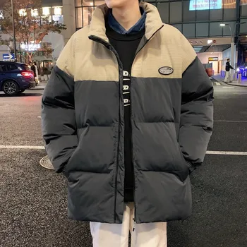 2021 Нова Зимно мъжко яке с памучна подплата, Дебела naka стеганая яке, за мъже стеганая яке, Модни ветрозащитная и топло мъжко яке