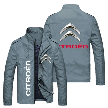 2022 НОВА Демисезонная Мъжко яке с логото на Citroen, популярна ежедневна мода свободна байкерская яке, за Мъже градинска бейзболна форма