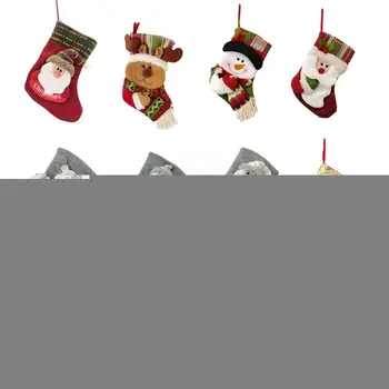 2023 нова година Коледна Торбичка за Отглеждане Коледен Подарък Чанта Бонбони Noel Коледна Украса за Дома Навидад Чорап Коледно Дърво D N1X0