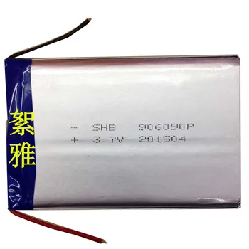 3,7 В полимерна литиево-полимерни батерии мобилен източник на захранване капацитет 906090 6000 mah/зареждането на батерията съкровище Акумулаторна Л