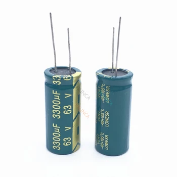 5 бр./лот T13 висока честота нисък импеданс 63 3300 icf алуминиеви електролитни кондензатори размер 18*40 3300 icf 63 20%