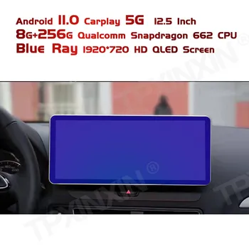 Android 11 256G + 8G 12,3 инча 5G Автомобилен Мултимедиен Плеър За Audi A5 2009-2015 Авто Стерео Автомобилен GPS Навигация Авто Радио Главното Устройство