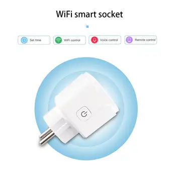 Apple HomeKit Умен изход WiFi 16A Електрически контакти EU Smart Plug Гласово управление Работи с Siri Amazon Алекса Google Home
