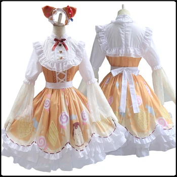 Costume de Cosplay pour filles, personnage de jeu V, déguisement mécanique, jolie tenue de fête Lolita