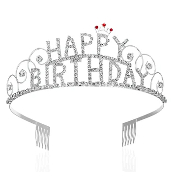 Crown за рожден ден на Короните от сребърни Корони на рожден ден, за Короните от Сребро Диадема честит рожден Ден
