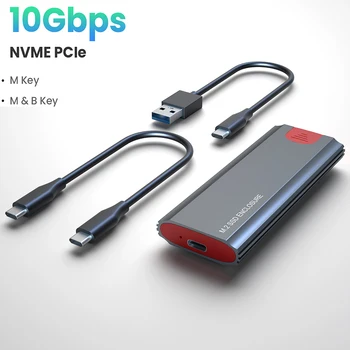 NVMe USB Type C Gen2 10 gbps PCIe SSD Корпус M2 SSD Калъф M. 2 NVMe Калъф Външен Адаптер Кутия за 2230 2242 2260 2280 M2 SSD