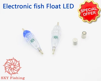 SXY FISHING Електронен плаващи LED Сребро плаващите риби Нажежен Гаф LED Нощен риболов Лампа за събиране на риба Привлича риба