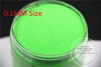 TCF501 Неон Зелен Цвят 0,1 мм размер устойчиви на растворителям блясък за нокти лак за нокти или други направи си САМ украса