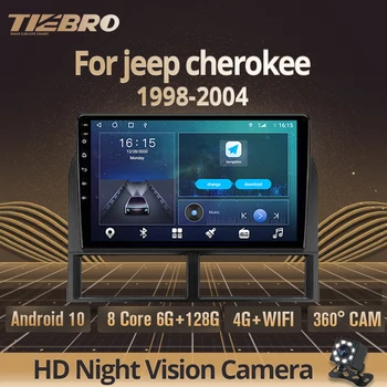 TIEBRO 2 Din Android 10,0 Автомобилен Радиоприемник За Jeep Grand Cherokee II WJ 1998-2004 GPS Навигация Стерео Приемник DSP Авто Радио IGO