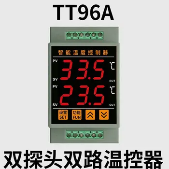 TT96A Интелигентен Дигитален Дисплей С два Независими Изхода Електронен Термостат Охлаждане на Отопление