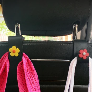 Авто облегалката за глава на Куката Мультяшная на Облегалката на Седалката Закачалка Притежателя на Автомобилния Органайзер за Чанти, Портмонета и Хранителни Чанти