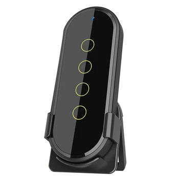 Безжичен Ключ Wifi Zigbee Remote Connection 4 Key Control Докосване На Ключа За Лампата На Дистанционното Управление За Smart Home Черен