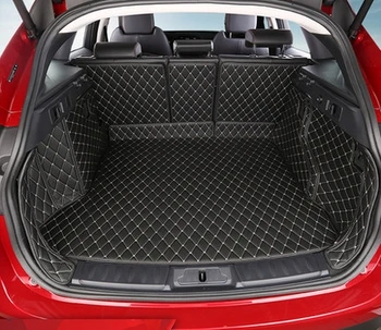 Високо качество! Специални постелки за багажник на Jaguar F-PACE 2018-2016, непромокаеми постелки за багажник на товарен подложка за F-PACE 2017 г., Безплатна доставка