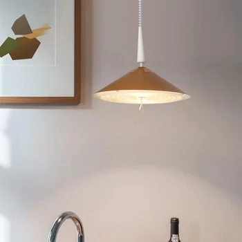 геометричен окачен лампа salle a manger червеното куче бирена висящи лампи реколта антични дървени полилей deco maison лампа птици