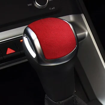 Горната Замшевая Обвивка на Дръжка на скоростния ABS Подплата Вътрешна Стикер За Audi Q3 F3 RSQ3 Sportback 2019 2020 2021 LHD RHD Аксесоари