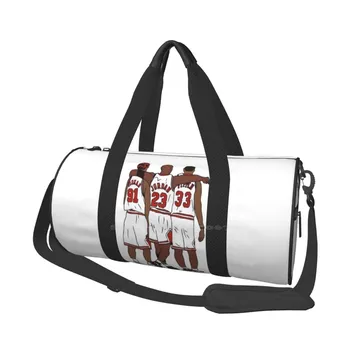 Денис Родман Скоти Pippen Чикаго Баскетболно Чанта С Голям Капацитет По Рамото За Съхранение На Покупки Открит Баскетбол Денис