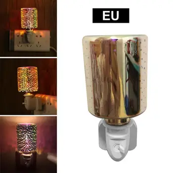 Дифузор Нощно Лампа Свещ се Разтапят Ароматерапия Етерично Масло Овлажнител на Въздуха Plug EU