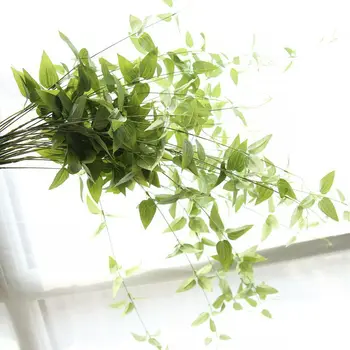 Жизнеността на изкуствени листа на растения бонзай лоза/ротанговый коприна Зелен сплетен САМ Аксесоари за цветя аранжировки завод за цветя 1 бр