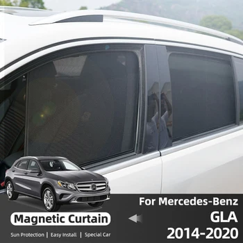 За Mercedes Benz GLA Class 2014-2019 X156 Козирка Сянка на Задното Стъкло на Колата сенника на Предното Стъкло Магнит Завеса Окото Аксесоари