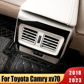 За Toyota Camry XV70 8th 2018-2021 2022 2023 Авто Подлакътник Кутия за Задната част на Изхода на Климатика Рамка Капак Завърши Аксесоари За Интериора