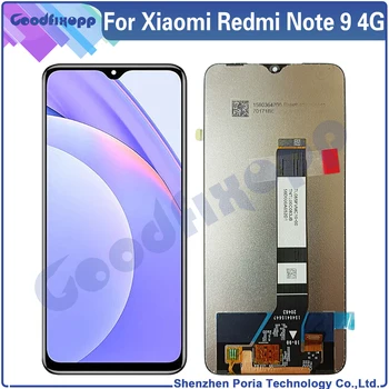 За Xiaomi Redmi Note 9 4G LCD дисплей С Сензорен Екран Дигитайзер В Събирането На Xiaomi Redmi Note9 4G M2010J19SC LCD монитори-Смяна на