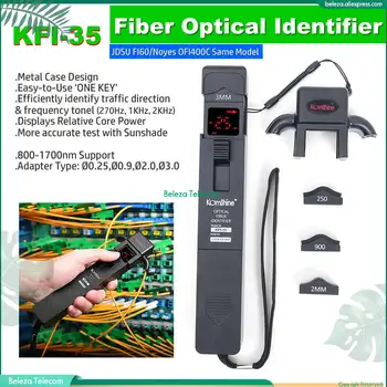 Идентификатор на оптични влакна KomShine KFI-35 равна FI60 OFI400C за 250um 900um 2 мм 3 мм Оптичен 270 Hz 1 khz 2 khz 1310 nm 1550 nm