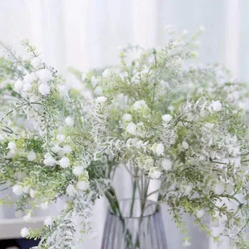 Изкуствени Цветя Пластмасови Растения Фалшиви Цветя Красиви Ръчно Изработени Букет Украса Модни Сватбата Е Лесна Парти Нов 2021
