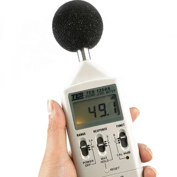 Измерител на нивото на звука TES-1350A Честотна характеристика 30 ~ 130 db измерване на нивото на шума измерител на нивото на звука
