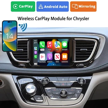 Интеграция CarPlay за Chysler 2017 2018 Pacifica Hybird Uconnect Информационно-Развлекателна система с 8,4-инчов Автомобилен дисплей Централен Комин