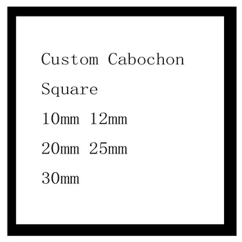 квадратен кабошон reidgaller по поръчка 10 мм, 12 мм, 20 мм, 25 мм, 30 мм diy снимка стъклени бижута (моля да предоставите цифров файл)