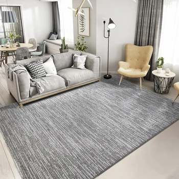 Килим, хол, килим за чаено маса, модерен скандинавски прост европейския домашен килим, спалня, ins wind, нощни мат, сив