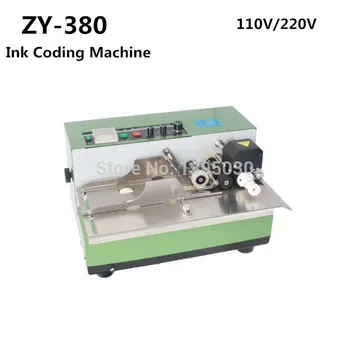 Машина ZY-380 мастило за принтер датата на принтера найлонов плик пакет автоматична машина за кодиране 1pc кодируя кодируя
