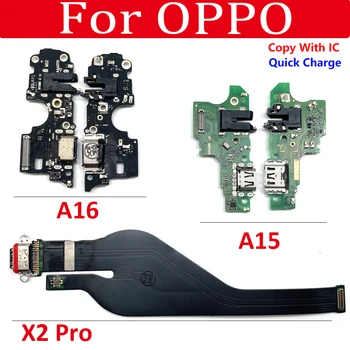 Нов USB Порт За Зареждане на Такса Зарядно Устройство Гъвкав Кабел За OPPO A15 A16 X2 Pro Конектор За док-станция С Микрофон Подкрепа за бързо зареждане