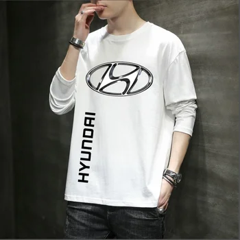 Новият Hyundai мъжки спортни дрехи Пуловер мъжки ежедневни спортни дрехи Пуловер вълна на хип-хоп топло тениска