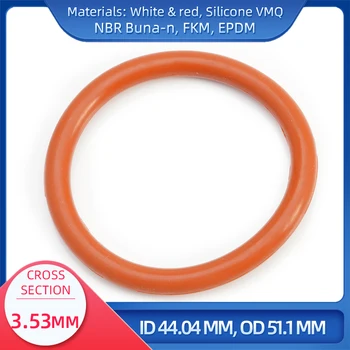 О пръстен CS 3,53 мм ID 4404 mm OD 51,1 мм Материал с силикон VMQ NBR FKM EPDM Оринговое печат Gask