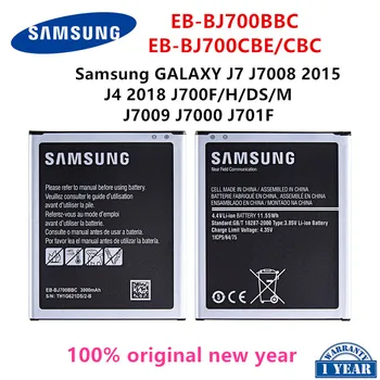 Оригинална батерия SAMSUNG EB-BJ700BBC EB-BJ700CBE 3000 mah За Samsung Galaxy J7 2015 J4 2018 J7000 J7009 J7008 J701F J700F БЕЗ NFC