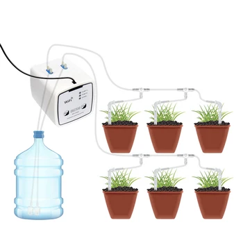 Приложение За Управление на устройствата за Капково Напояване на Градината Двойна Контролер Помпа Система Таймер Интелигентно Автоматично Устройство за Поливане на Растения