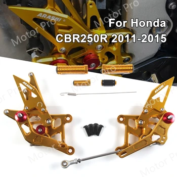 Регулируеми Крака За Honda CBR250R 2011-2022 Аксесоари за Мотоциклети Поставка За Краката Peg Rearsets Педала на CBR 250 R CBR250 250R