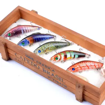 Риболовна Стръв 7 см 8,2 г 3D Очите Изкуствена Пластмасова Твърда Стръв, Риболовни Принадлежности