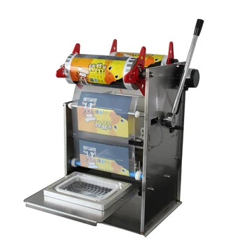Ръчен тип на машина за запечатване на найлонови / Хранителни Тави / Ръчна Машина за Запечатване на пластмасови Корита
