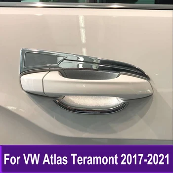 Страничната Врата Дръжка На Капака На Купата Тампон За Volkswagen Atlas Teramont 2017 2018 2019 2020 2021 Стикер Аксесоари Хром