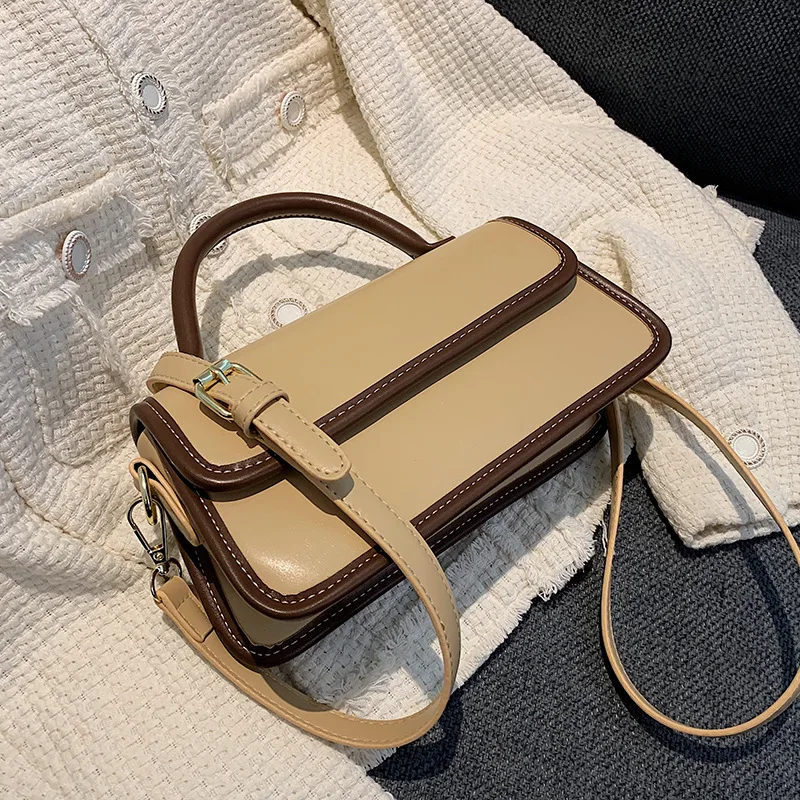 2021 Популярната Малка Чанта Дамска чанта Нов Прилив на Жокера Проста Ретро Чанта-Месинджър Ръчно Малка Квадратна чанта за Есента и зимата