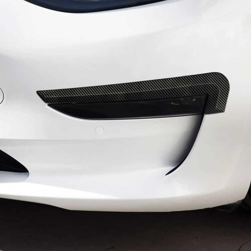 Daefar За Tesla, Модел 3 Model3 2017-2020 2 бр./компл. Размерът / Видът На Предните Автомобилни Фарове За Мъгла Декоративна Капачка Тапицерия Авто Фарове За Мъгла, Етикети, Резервни Части