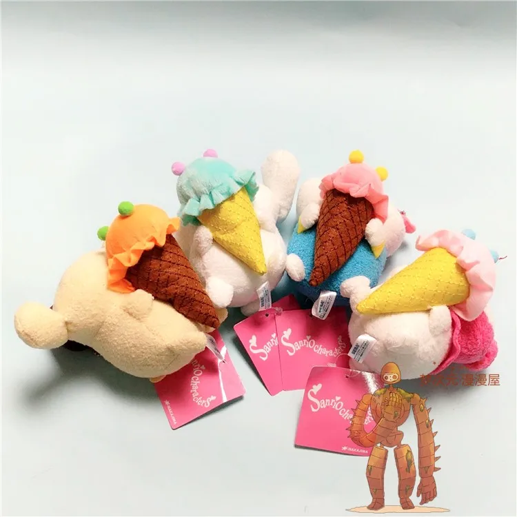 Sanrio Серия Сладолед Мелодия На Hello Kitty Cinnamonroll Purin Пудинг Куче Плюшен Играчка Кукла Чанта С Висулка, Животно, Кукла, Детски Играчки