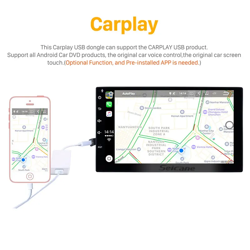 Seicane 9 инча Android 9,1 автомобилен GPS Радио за 2010-2015 MG6/2008 2009 2010-2014 Roewe 500 Стерео Блок подкрепа Carplay Камера за задно виждане