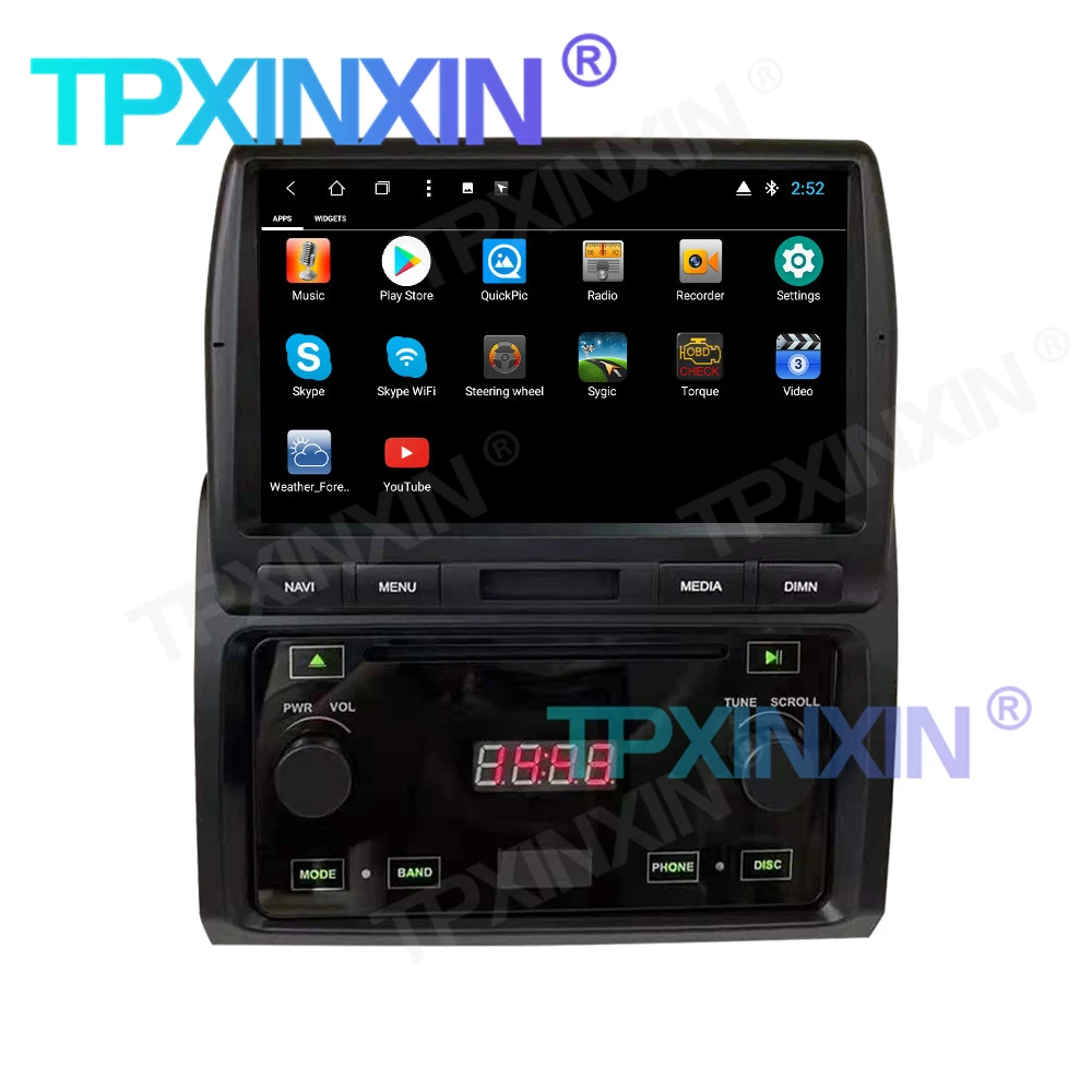 Автомобилен GPS Навигация Авто Радио За Toyota LC76 Android 9,0 6 + 128 Г Carplay Аудио Стерео Главното Устройство Мултимедиен Плейър, Диктофон