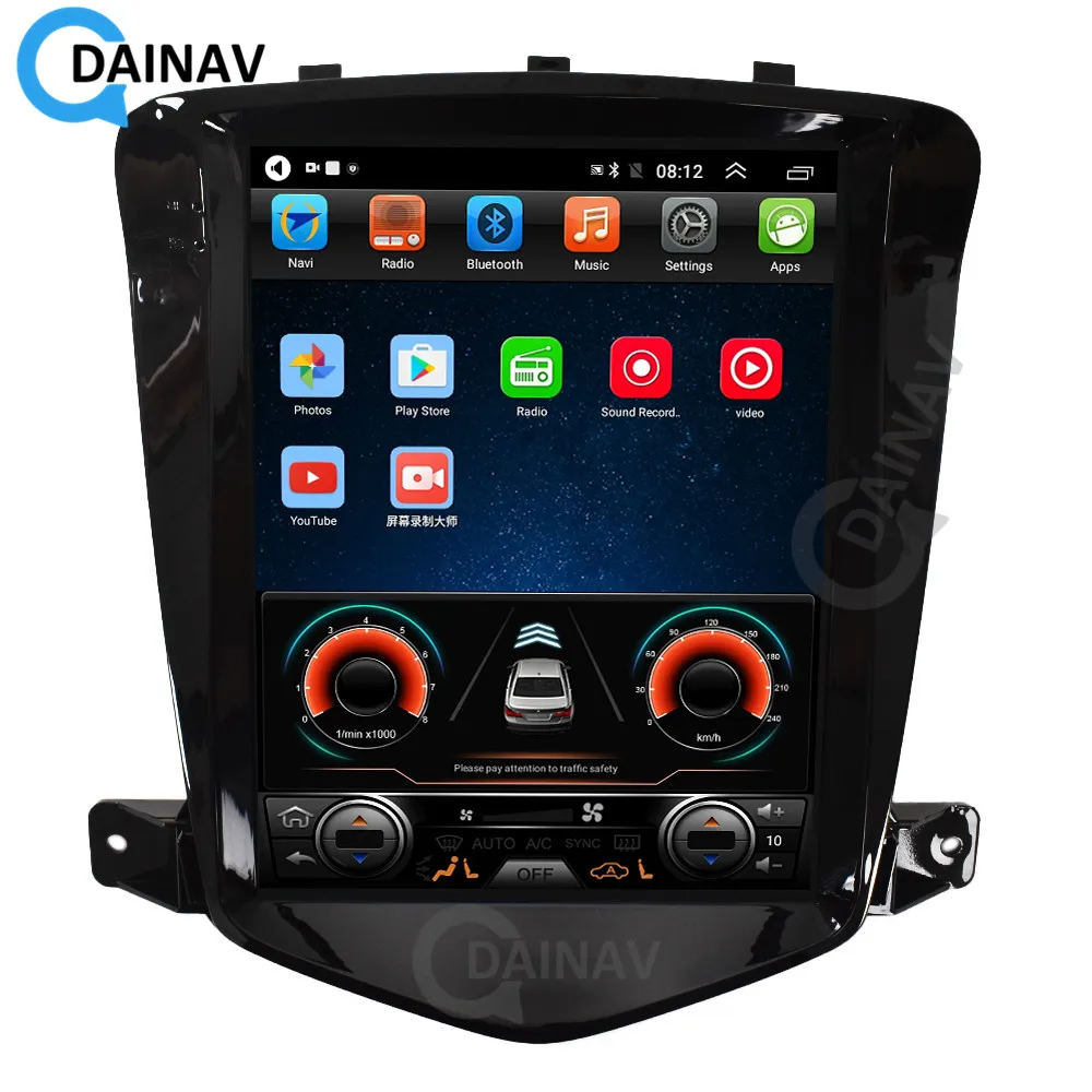 Вертикален Екран Авто Радио Стерео За Chevrolet CRUZE 2009-2015 Авторадио GPS Навигация Мултимедиен DVD плейър С CarPlay