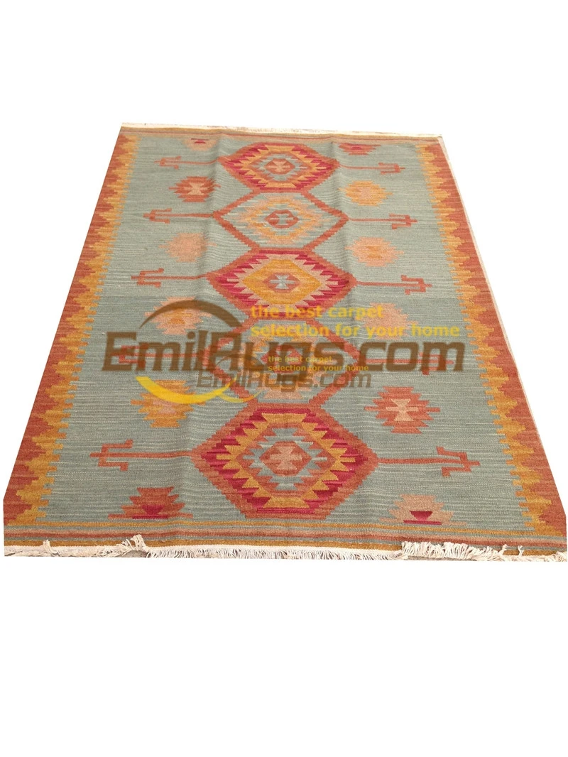 вълнен килим, Ръчно изработени, Ръчно изработени Спалня Геометрична Турска Молитва Натурална